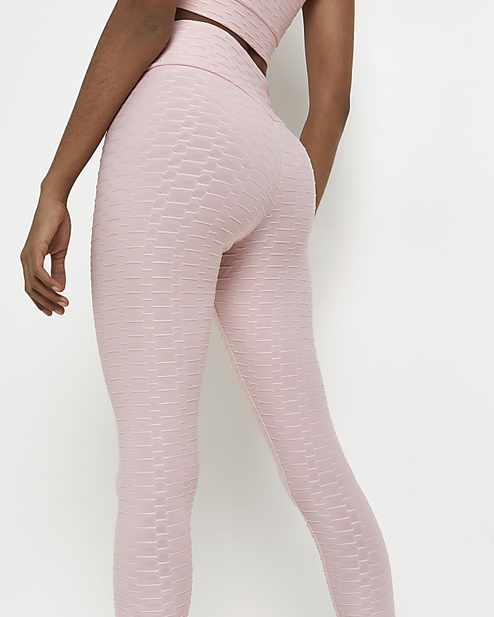 Pink RI Active textured leggings