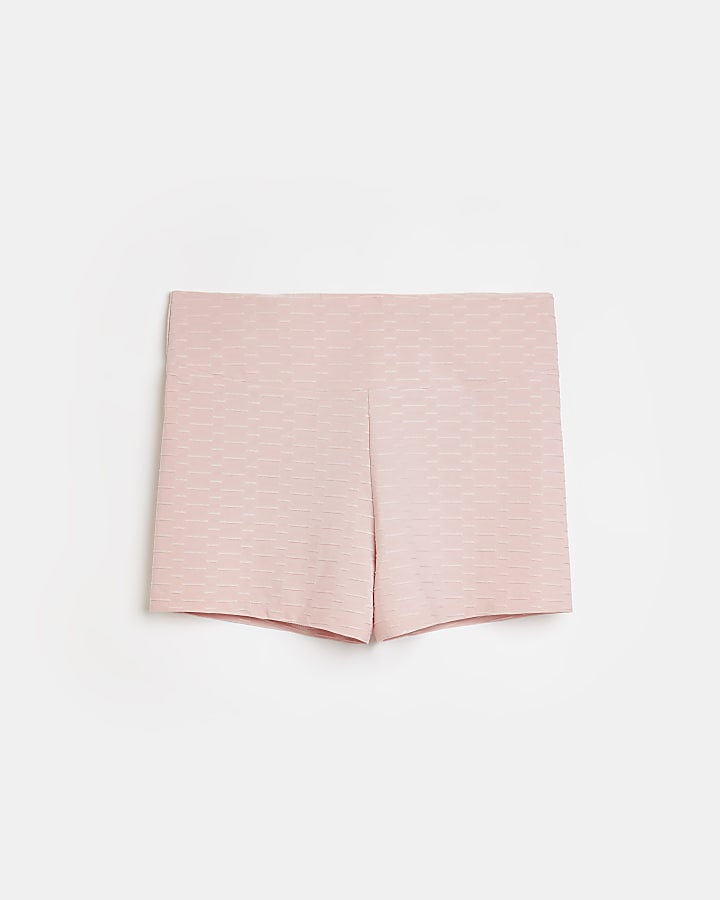 Pink RI Active textured shorts
