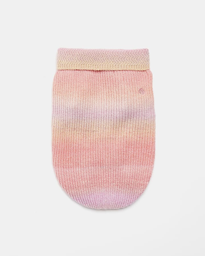 Pink RI dog ombre knit jumper