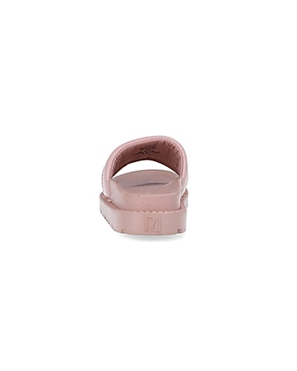 360 degree animation of product Pink RI embroidered sliders frame-9
