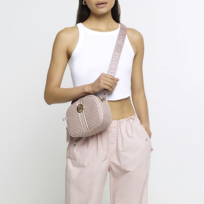 River Island SET - Across body bag - pink 