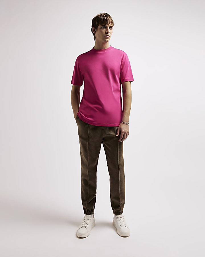 Pink RI Studio Slim fit t-shirt