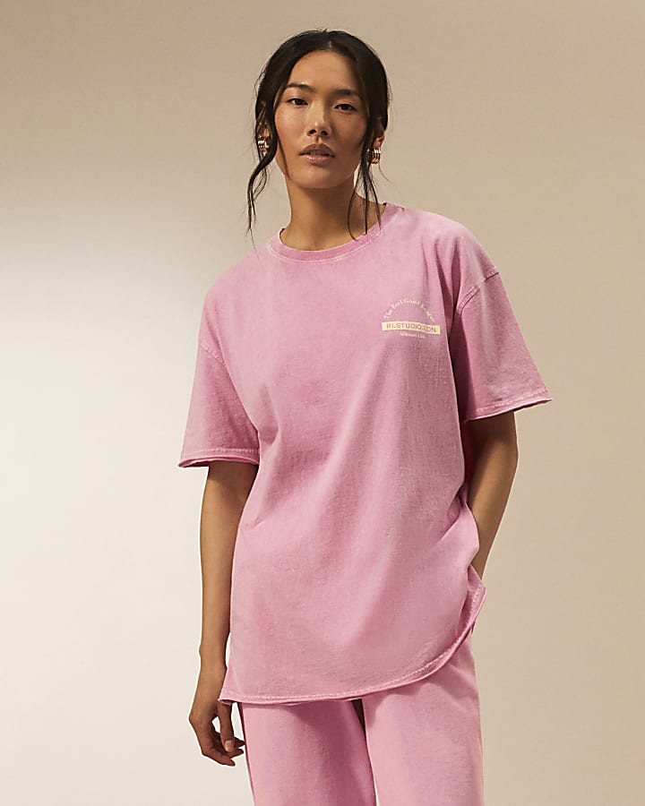 Pink RI Studio t-shirt