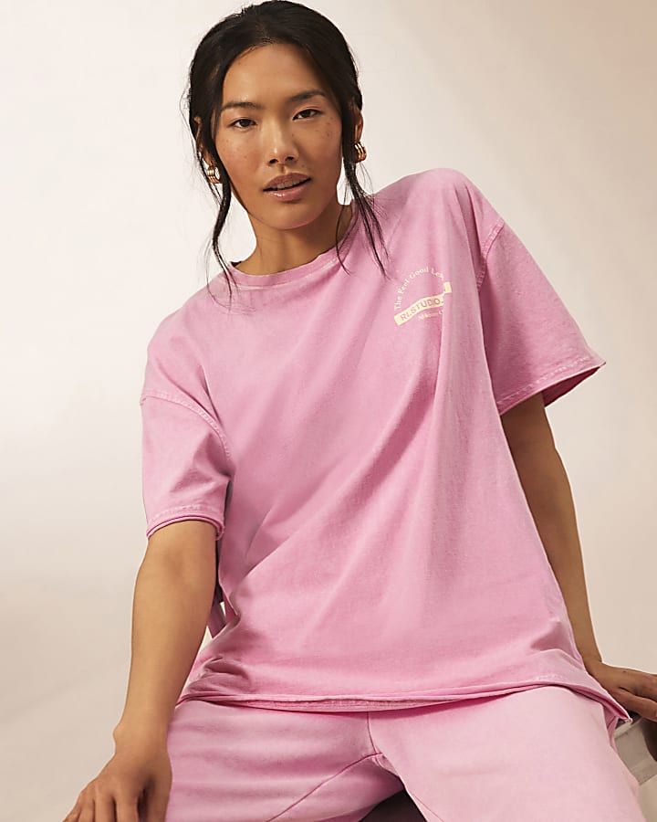 Pink RI Studio t-shirt