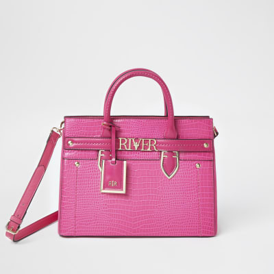 Pink ‘River’ tote bag River Island