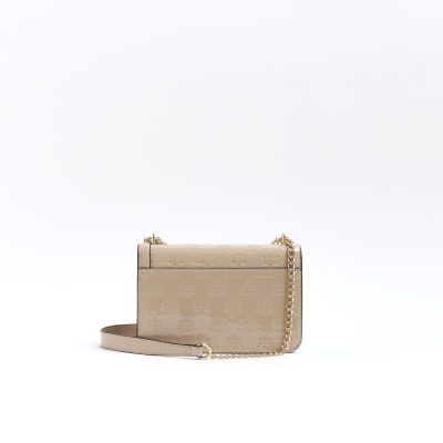 Pink satchel cross body bag River Island