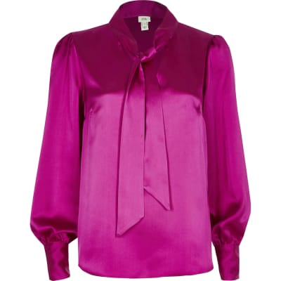 river island satin top