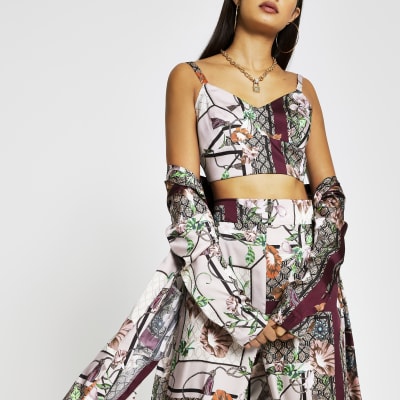 river island scarf print jumpsuit