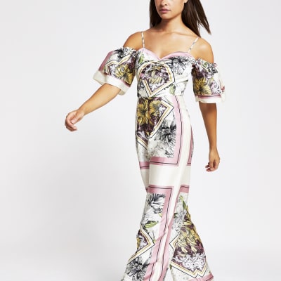 river island pink jumpsuit