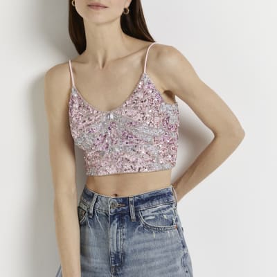 sequin top river island