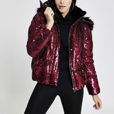 river island hooded coat