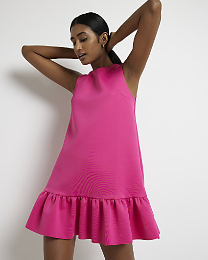 Pink shift mini Dress