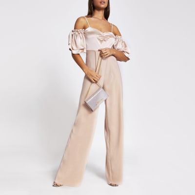 river island pink jumpsuit