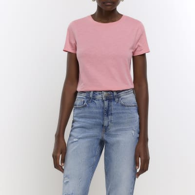 Pink t shirt river island 2025