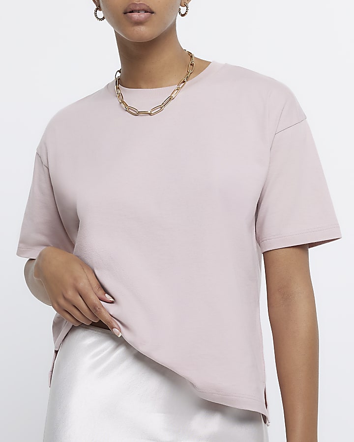 Pink short sleeve t-shirt