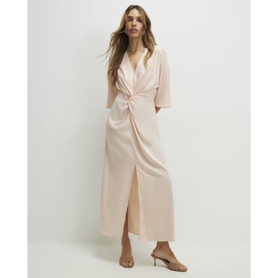 sachin and babi light blue dress River Island | Dresses | River Island Smocked Strapless Tie Dye High Low  Dress In Pink Turquoise Yellow main image 0