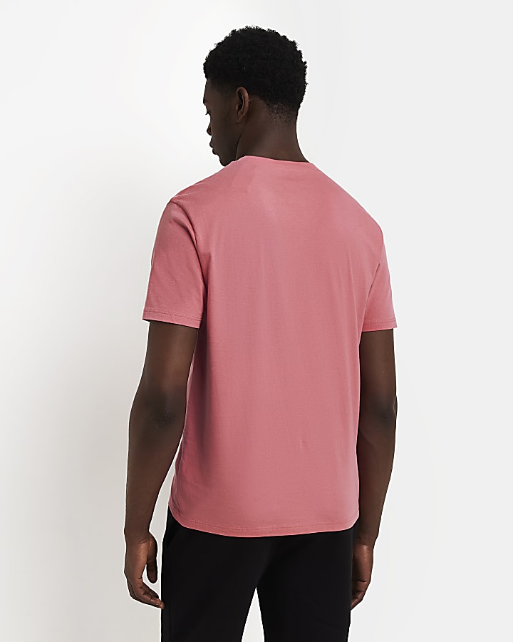 Pink Slim fit t-shirt