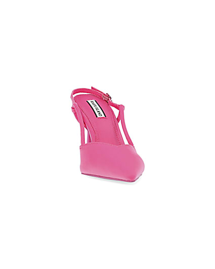 360 degree animation of product Pink sling back heeled court shoes frame-20