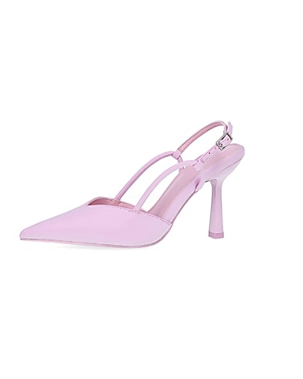 360 degree animation of product Pink slingback court shoes frame-2