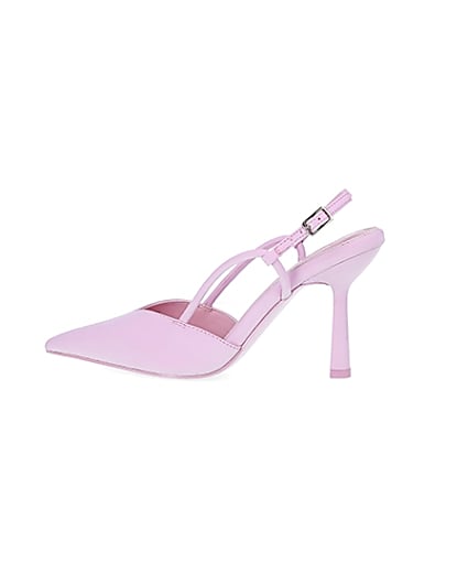 360 degree animation of product Pink slingback court shoes frame-4