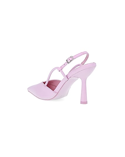 360 degree animation of product Pink slingback court shoes frame-6
