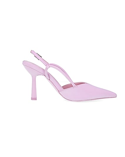 360 degree animation of product Pink slingback court shoes frame-15