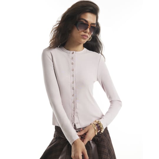 River Island Pink Soft Touch Long Sleeve Top