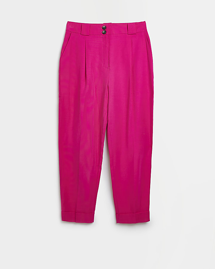 Pink straight leg trousers