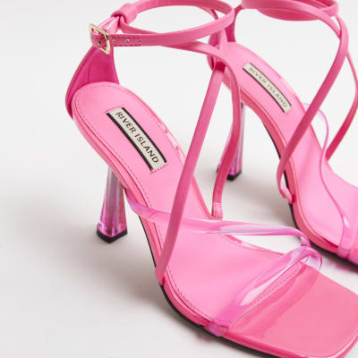 Pink Strappy Heeled Sandal River Island