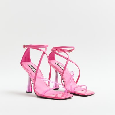 Pink Strappy Heeled Sandal