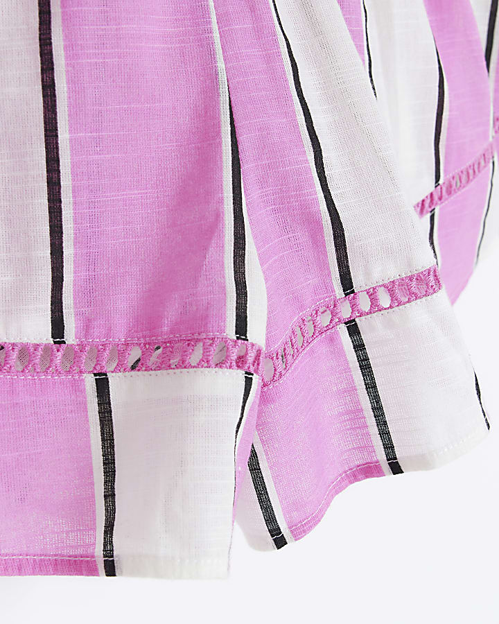 Pink stripe shorts