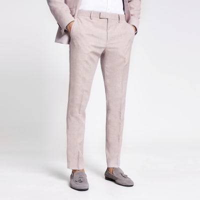 mens pink suit pants