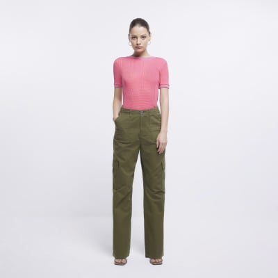 Pink textured t-shirt