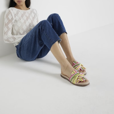 River island flat sandals store