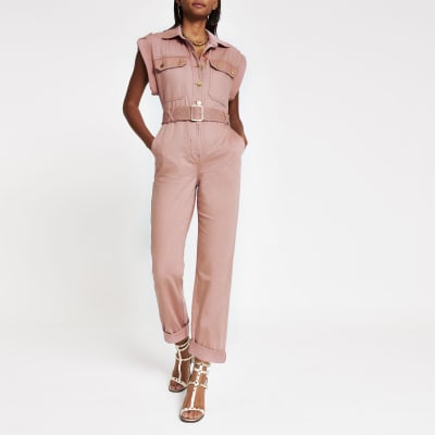 pink jumpsuit river island