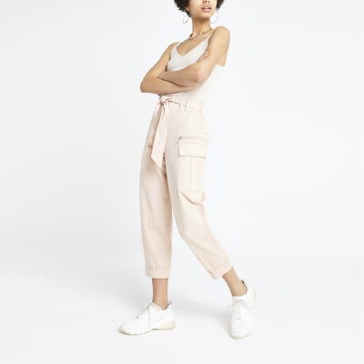 pink utility trousers