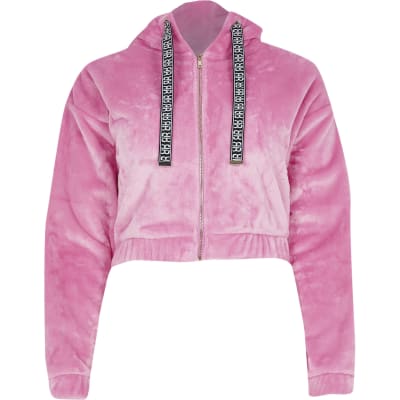 pink velour jacket