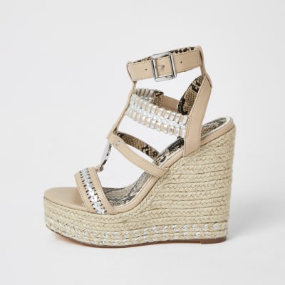 pink wide fit sandals