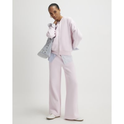 Pink Wide Leg Joggers