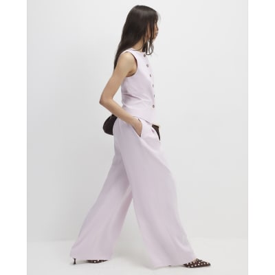 Pink Wide Leg Trousers