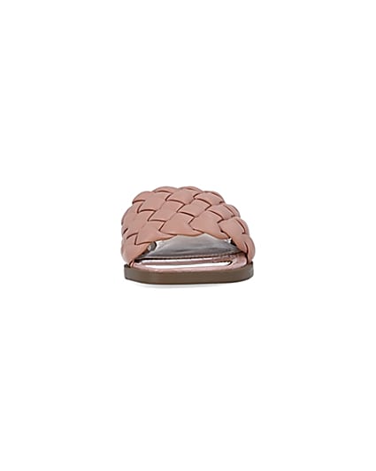 360 degree animation of product Pink woven sandals frame-21