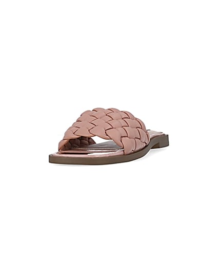 360 degree animation of product Pink woven sandals frame-23