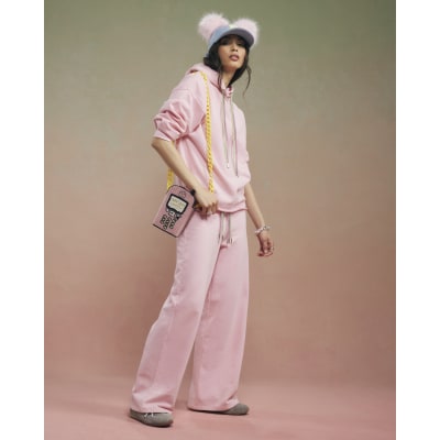 Pink Year Zero Embellished Cord Joggers