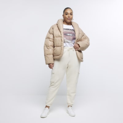 beige cargo joggers