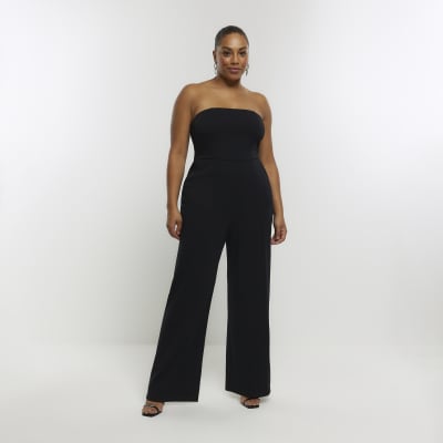 Plus size hot sale bandeau playsuit