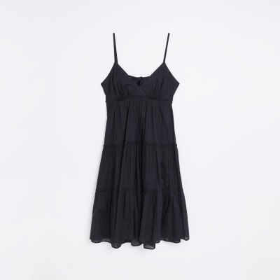 Plus Black Beach Midi Dress