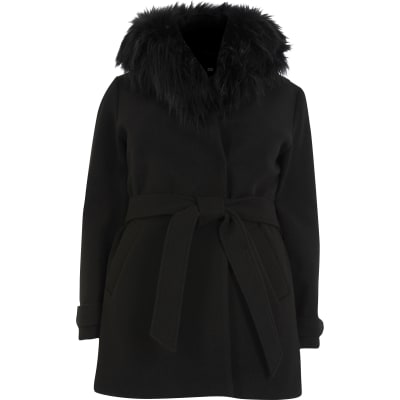 river island plus size coats