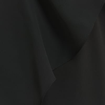 Plus black drape jumpsuit River Island