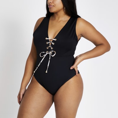 river island plus swimwear