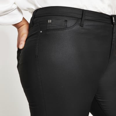 River island wet look hot sale jeans